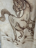 Pyrography Vintage Cape Horses