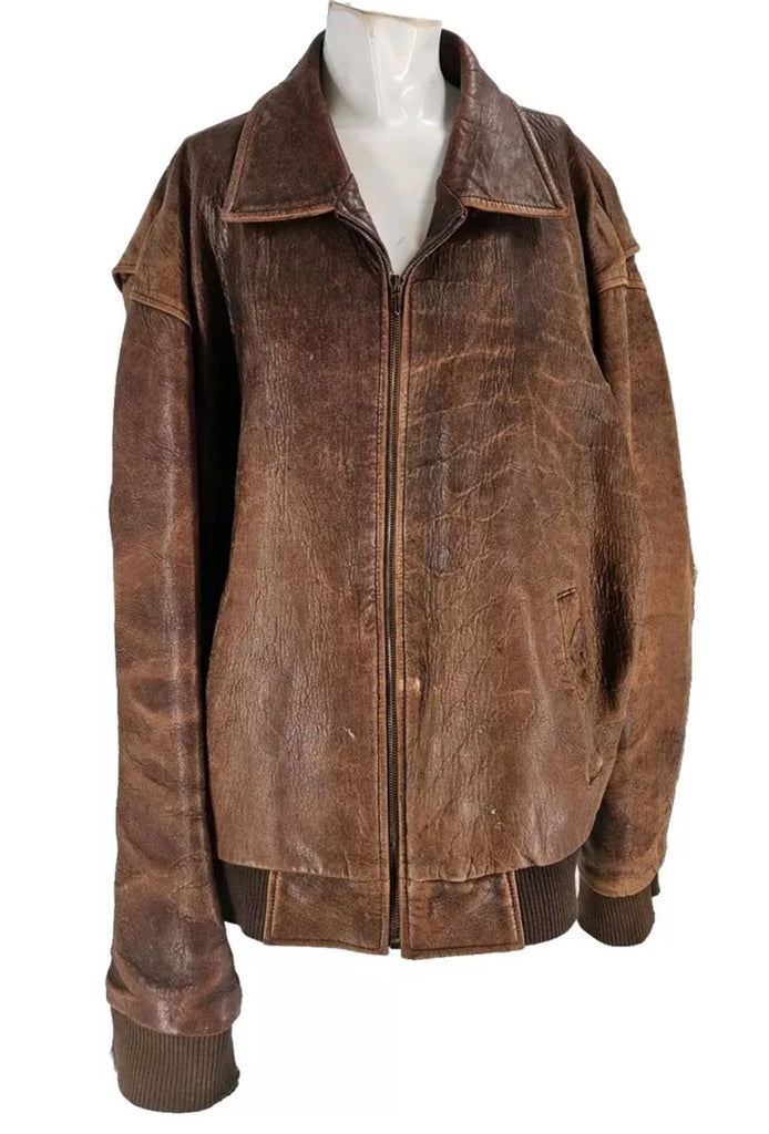 Michael Hoban Vintage Distressed Leather Jacket  XL Michael Hoban Vintage Distressed Leather Jacket  XL