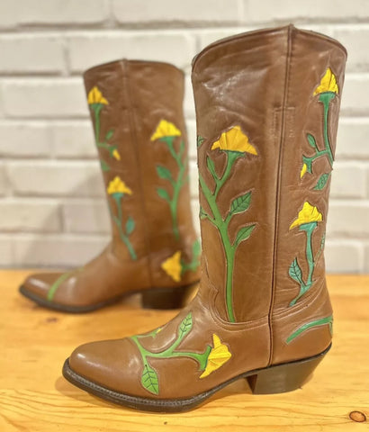 Black Jack Full Python Snakeskin Boots 6B