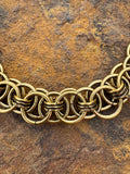 Chain On Chain Gold Short Necklace