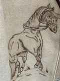 Pyrography Vintage Cape Horses