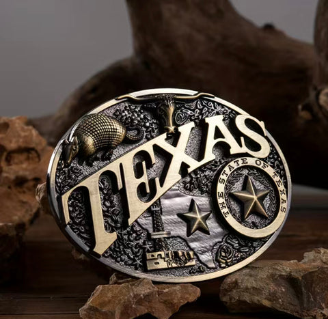 Native American Pattern Belt Buckle