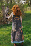 Wild Beauty Peacock Slip Dress