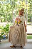 Love Letter Tea Stained Lace Skirt