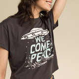 We Come in Peace Crop Tee