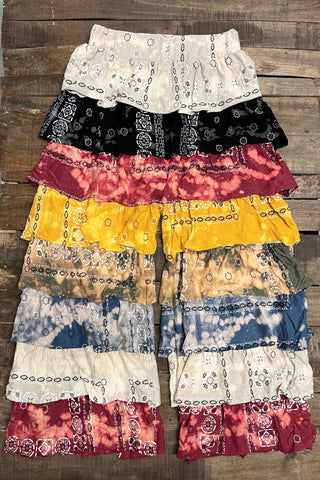 Ruffle It Up Velvet Pants - Golden