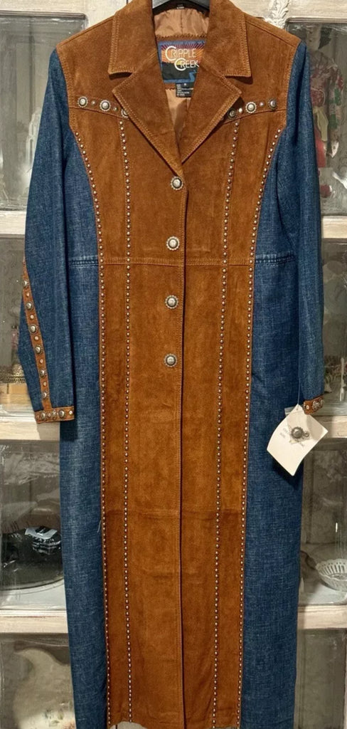 Vintage Maxi Duster w/Suede and Conchos NWT Vintage Maxi Duster w/Suede and Conchos NWT