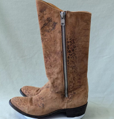 Black Jack Full Python Snakeskin Boots 6B