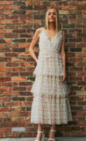 Tulle Floral Print Retro Dress