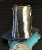 White BuffaloTurquoise  Ring 8.5