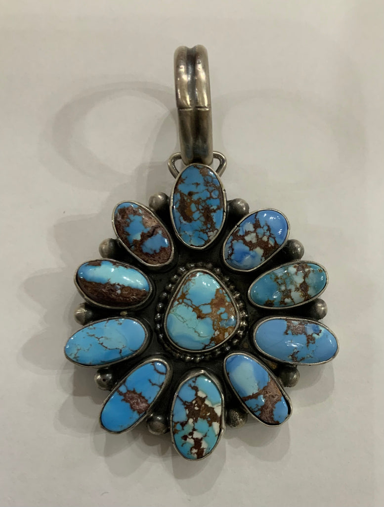 Golden Hills Turquoise Sterling Pendant