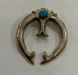 Sterling Silver Naja Kingman Turquoise Pendant