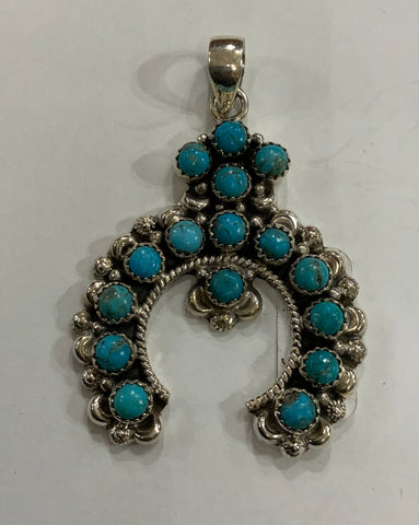 Kingman Multi Stone Kingman Turquoise Pendant