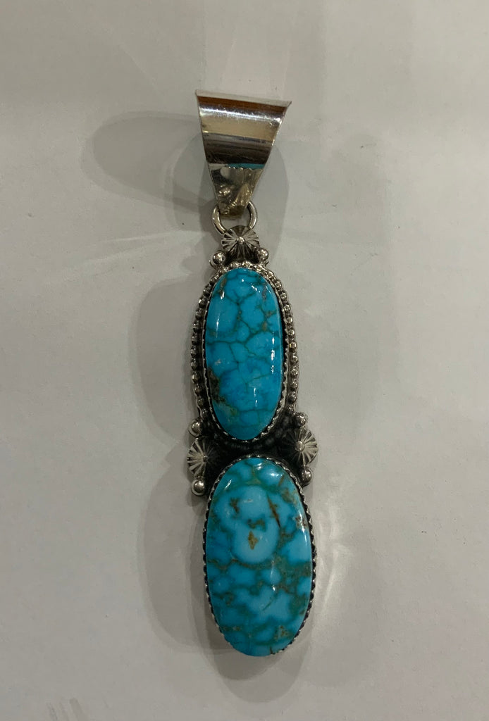 Navajo Sonoran Gold Turquoise Pendant