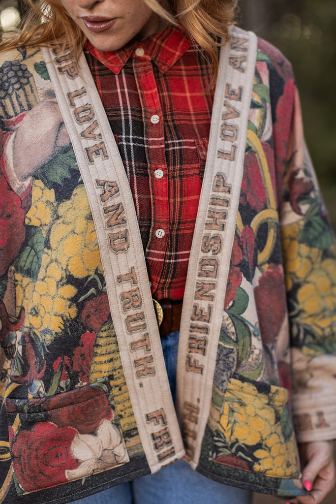 Friendship Love and Truth Cottage Cardigan