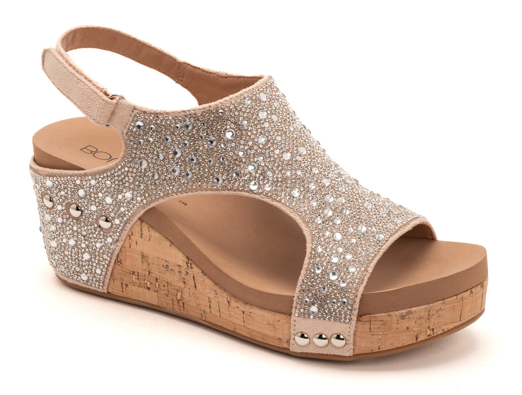 The Ashley Rhinestone Wedge Sandal