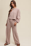 Knit Sweat Top and Pants Athleisure Lounge Set