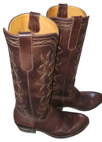 Black Jack Full Python Snakeskin Boots 6B