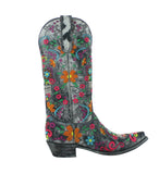 Klak Embroidered Sugar Skull Boots 8