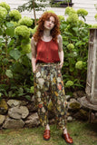 I Dream in Flowers Boho Linen Artist Pants