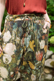 I Dream in Flowers Boho Linen Artist Pants