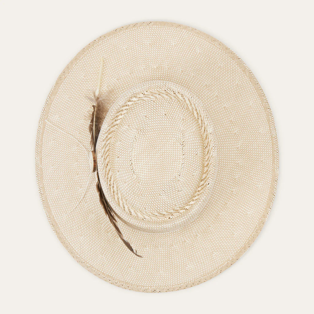 Batterson Straw Flat Brim Hat