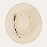 Batterson Straw Flat Brim Hat