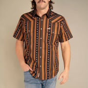 Serape Pearl Snap Short Sleeve Shirt