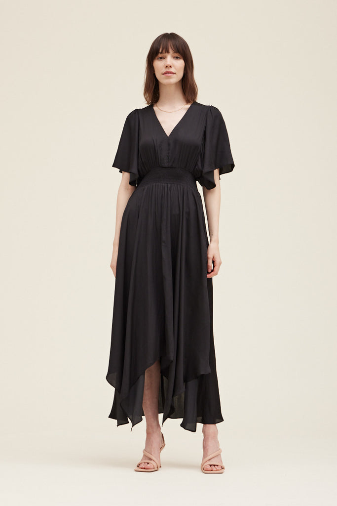 Unbalanced Skirt Maxi Dress