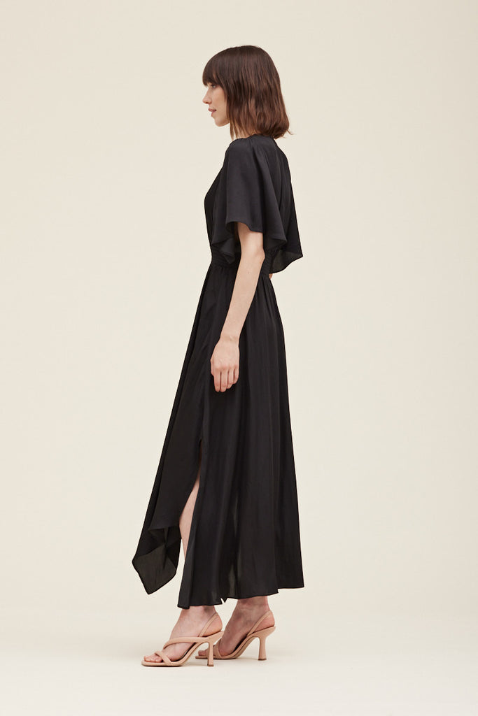 Unbalanced Skirt Maxi Dress
