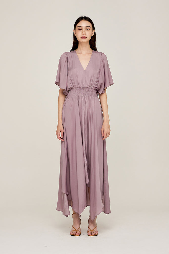 Unbalanced Skirt Maxi Dress
