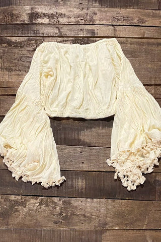 Ruffle It Up Velvet Pants - Golden