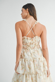FLORAL TIERED MAXI DRESS