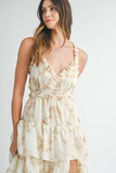 FLORAL TIERED MAXI DRESS