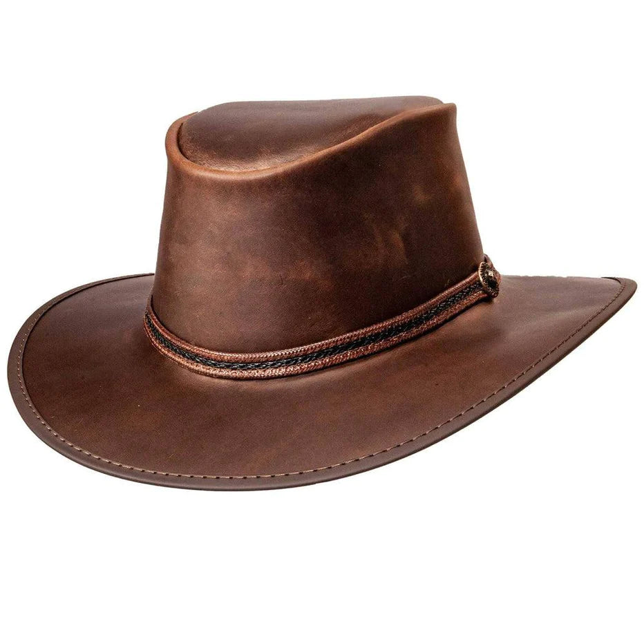 Midnight Rider Outback Leather Hat
