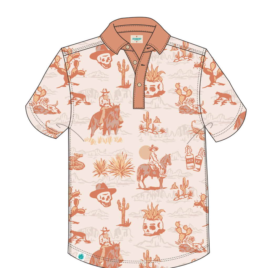 Muertos High Noon Performance Polo