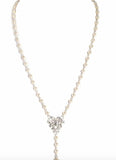 Saint Cross Vine Rosary Necklace - Cream