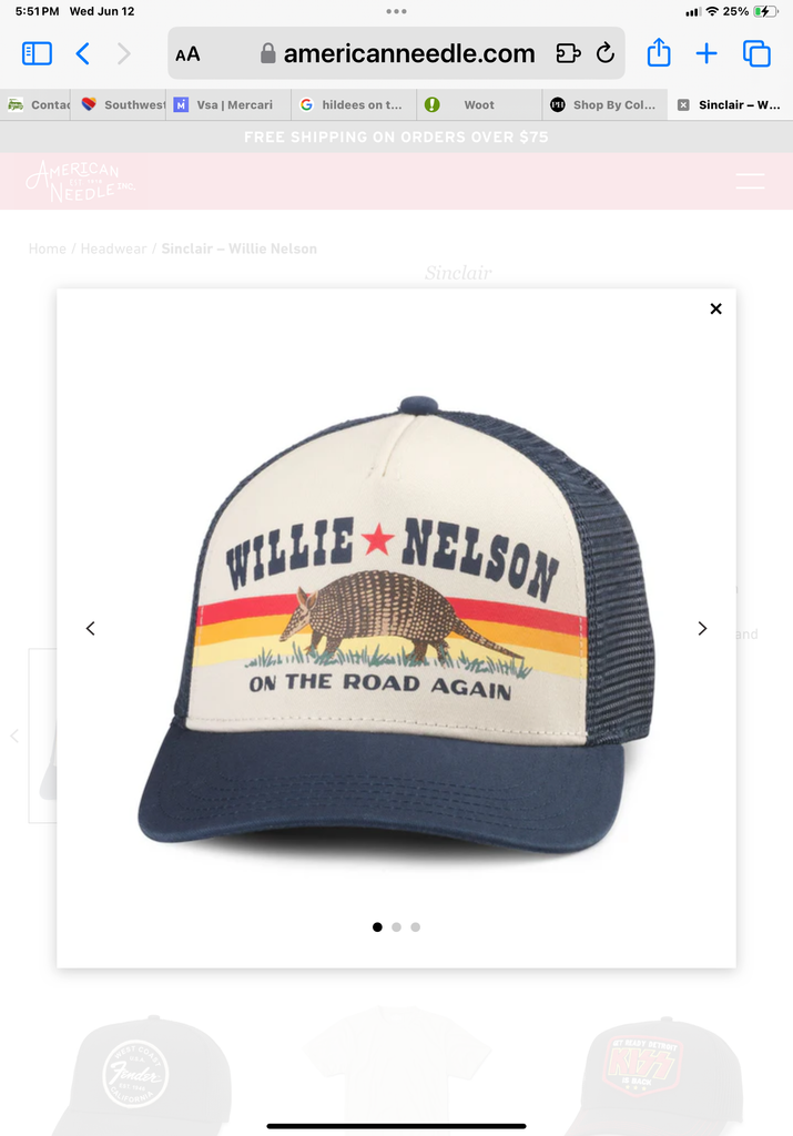 Willie On the Road Again Cap