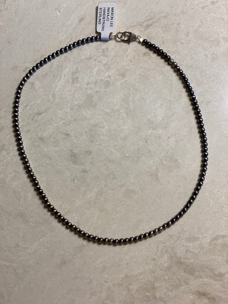Navajo Sterling, native pearls choker