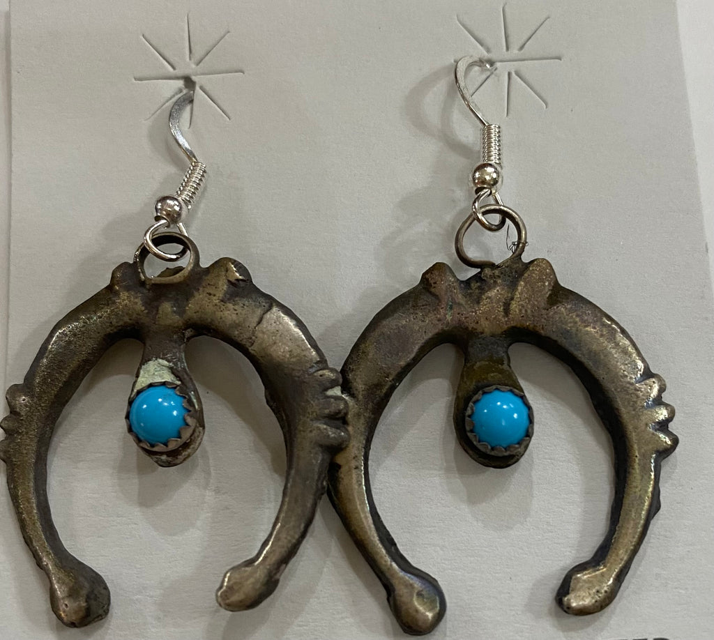 Tonya Yazzie Navajo Kingman SS Naja Earrings