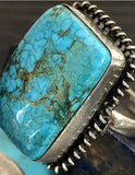 Vintage Bisbee Turquoise Rope Ring 7