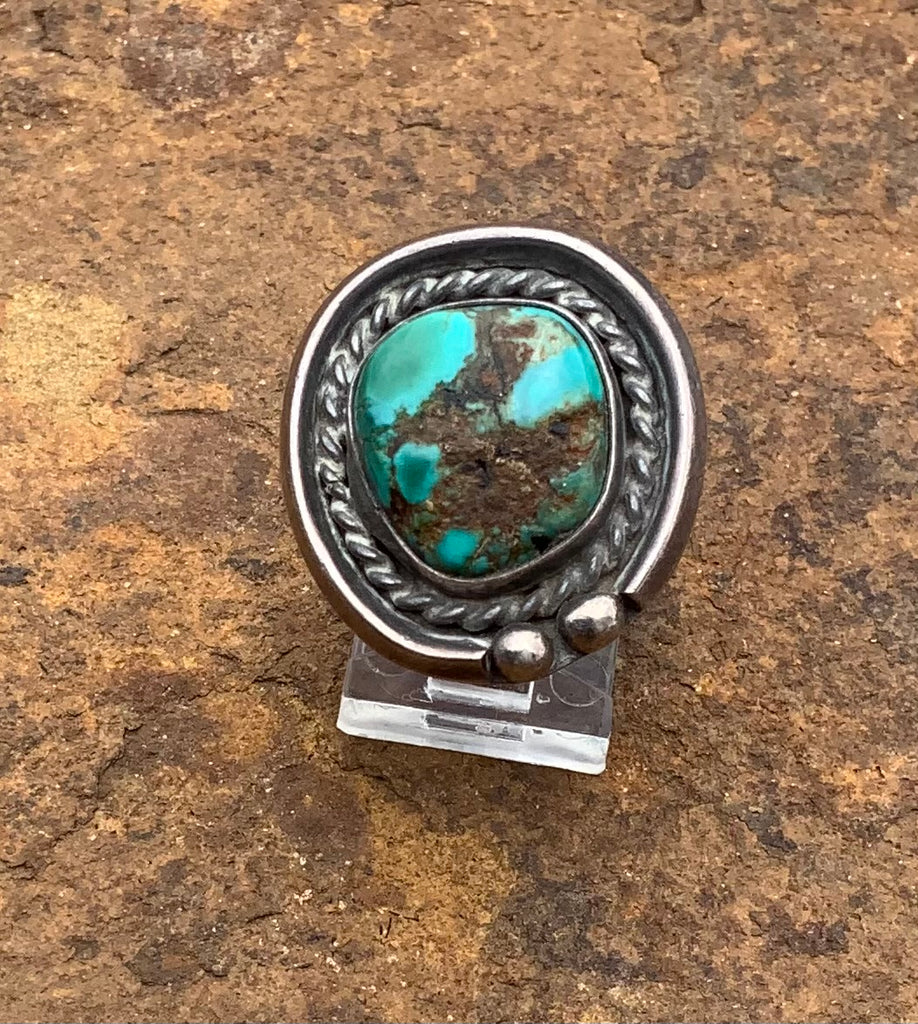 Nana Rope Setting Turquoise Vintage Ring Nana Rope Setting Turquoise Vintage Ring