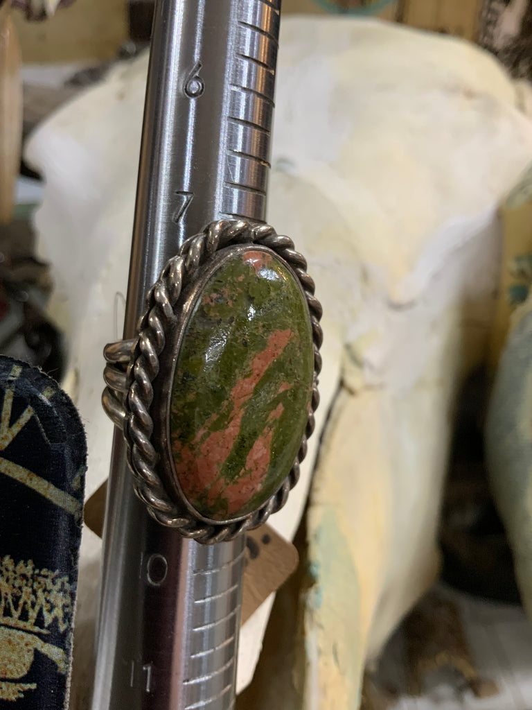 Pacific Crested Green Turquoise Ring