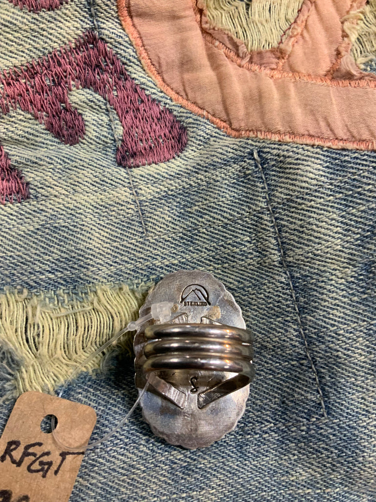 Pacific Crested Green Turquoise Ring