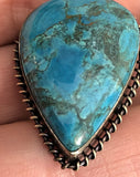 Bisbee Turquoise Signed Pendant