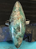 Vintage Dry Creek Signed Turquoise Ring 6.5