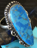 Blue Bouquet Turquoise Vintage Ring 8.5