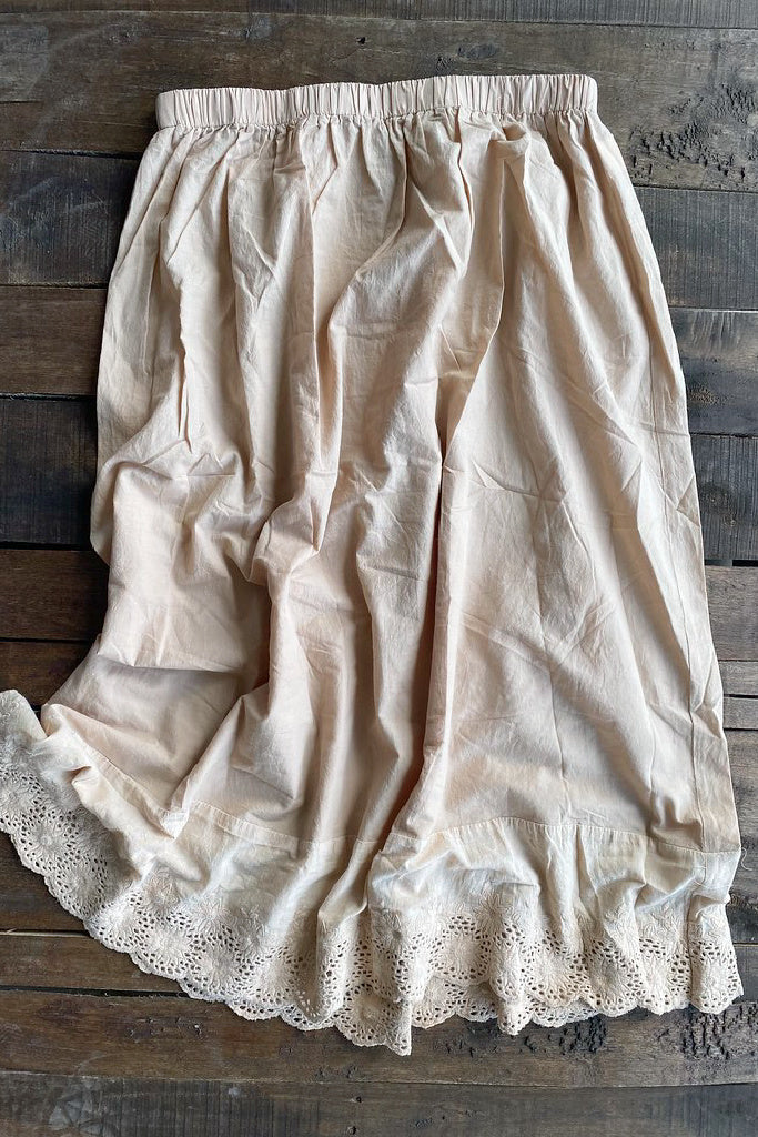 Under Wraps Eyelet Skirt - Oatmeal Under Wraps Eyelet Skirt - Oatmeal