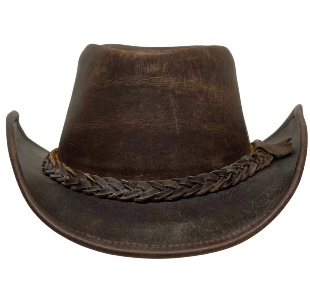 Back Woods Leather Outback Hat