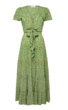 Lucia Ditsy Tie Front Maxi Dress